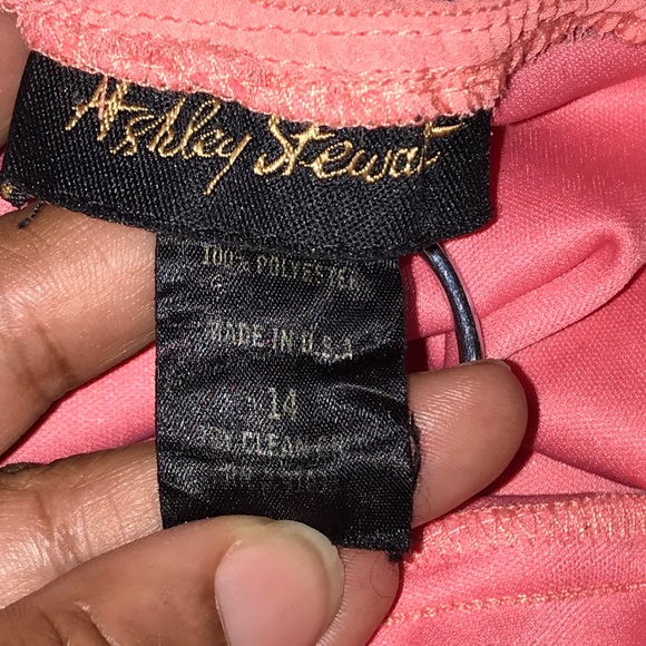 Ashley Stewart Coral Halter Midi Dress - Picture 3 of 4